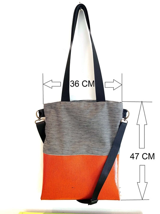 כתום | BICOLOR M SIZE | תיק סל