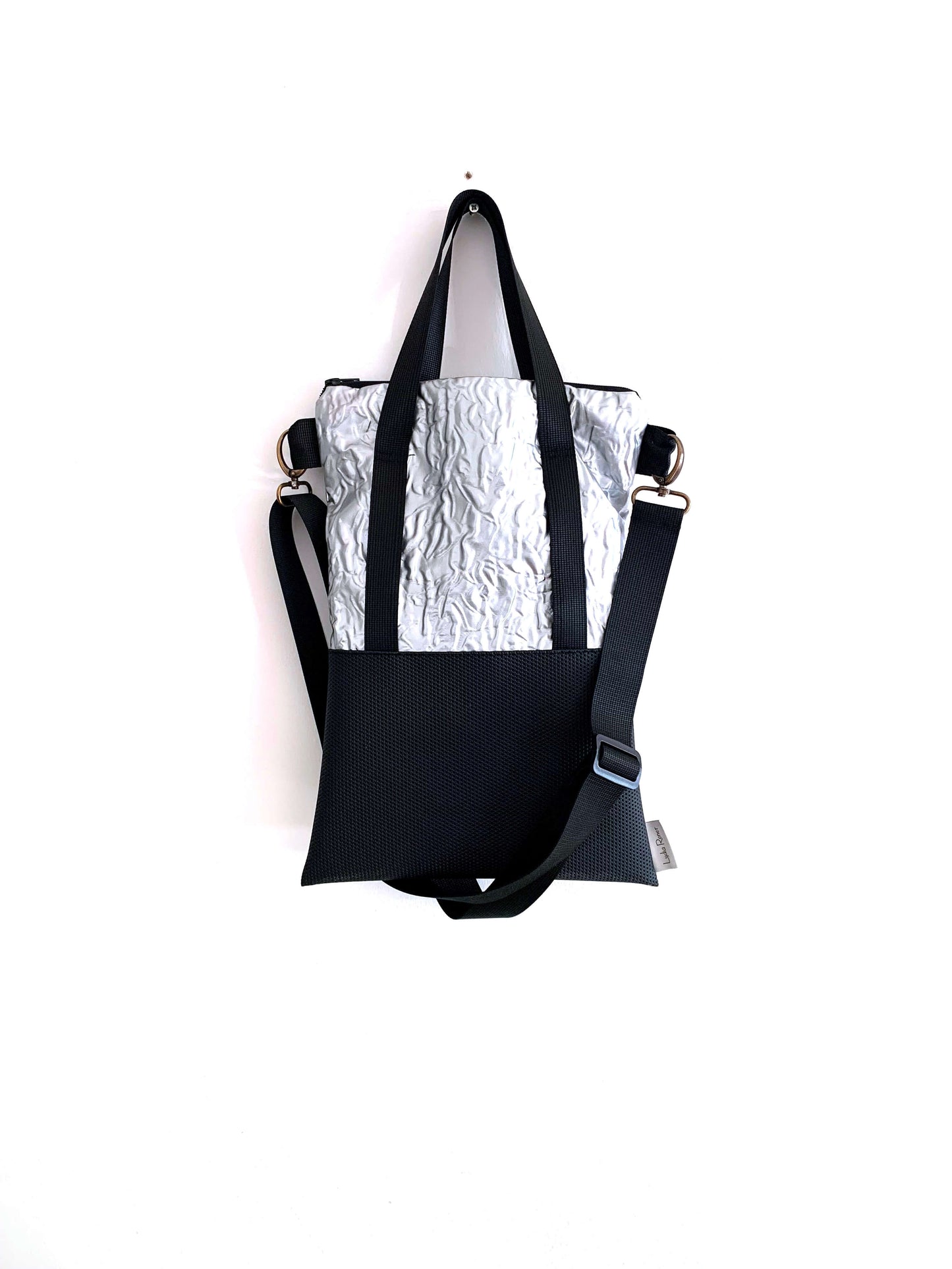TYVEK & שחור | BICOLOR SIZE M| תיק צד