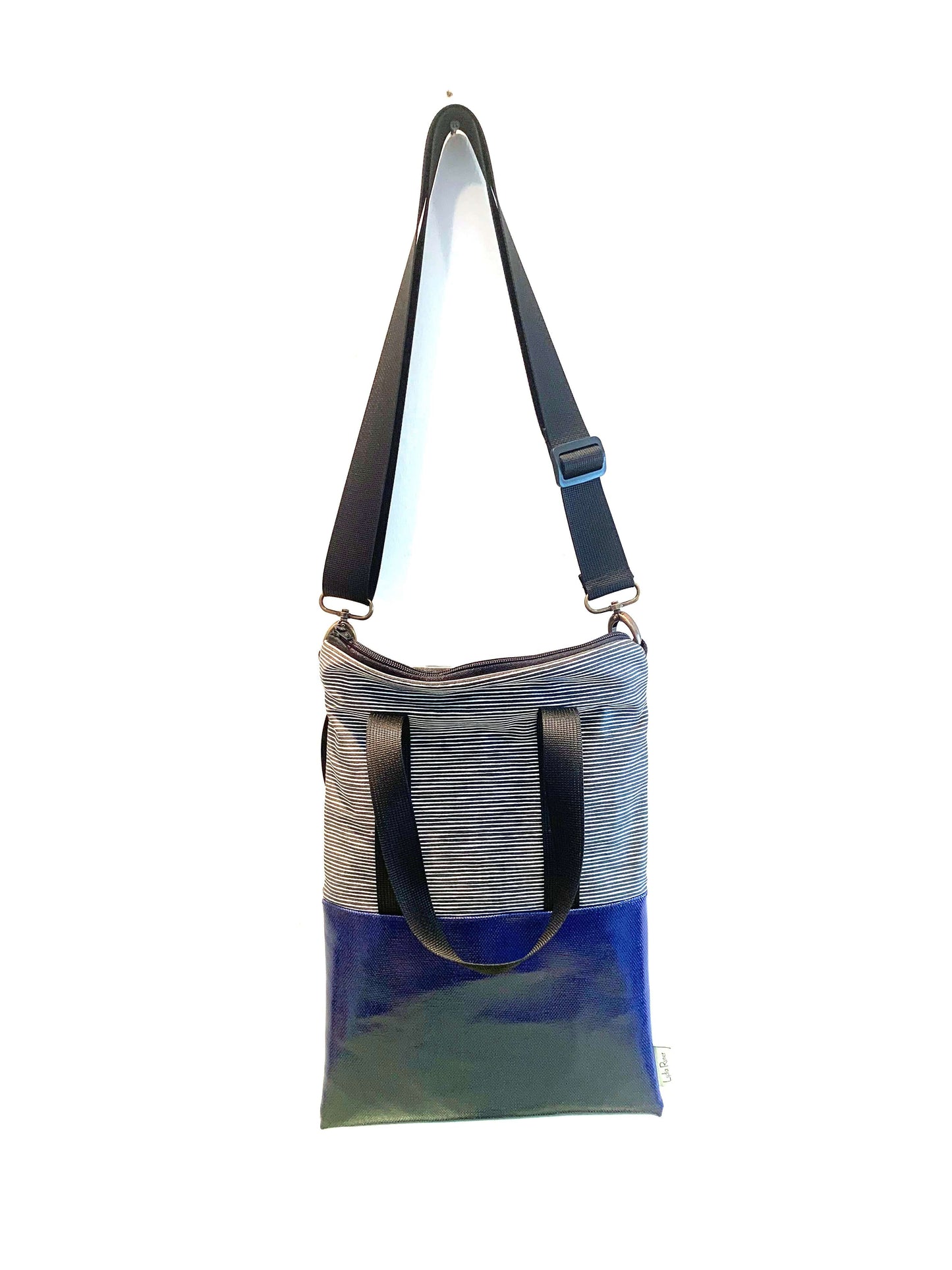 בד פסים עם צבע | BICOLOR SIZE M| תיק צד