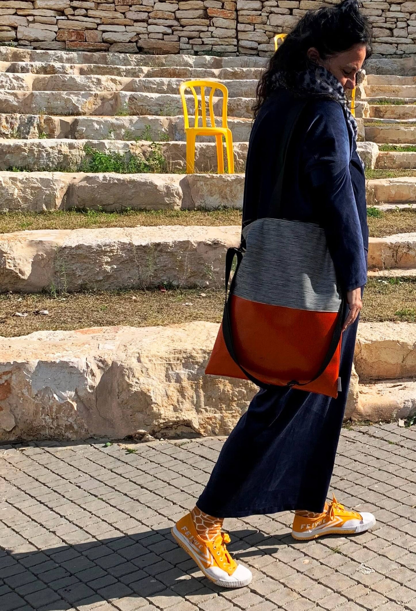 כתום | BICOLOR M SIZE | תיק סל