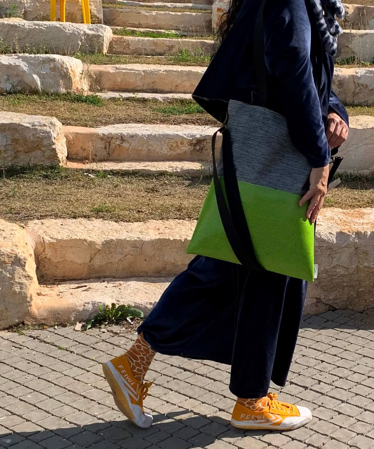 כתום | BICOLOR M SIZE | תיק סל
