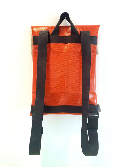 תיק גב מלבני בינוני - צבע כתום |SIZE M תיק גב