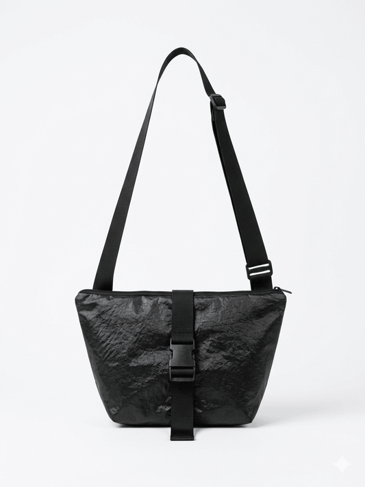 תיק קוביה עם רוכסן- גודל בנוני- צבע שחור