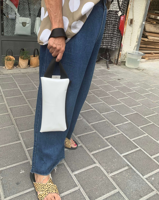 תיק קלאץ' -לבן מבריק| Clutch|