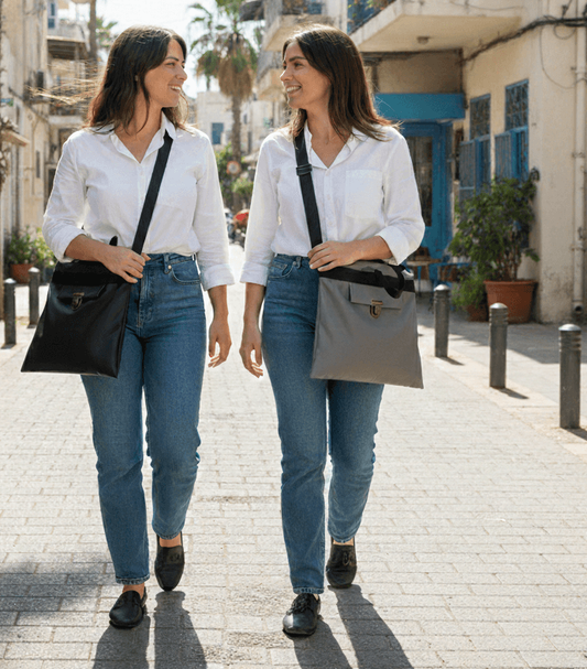 L SIZE -תיק פורטפוליו שחור