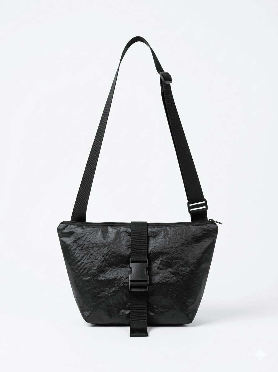 תיק  קוביה עם רוכסן- גודל בנוני- צבע שחור